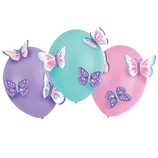 Dekoration: Flutter  Latexballon  3 Stück pro Packung 