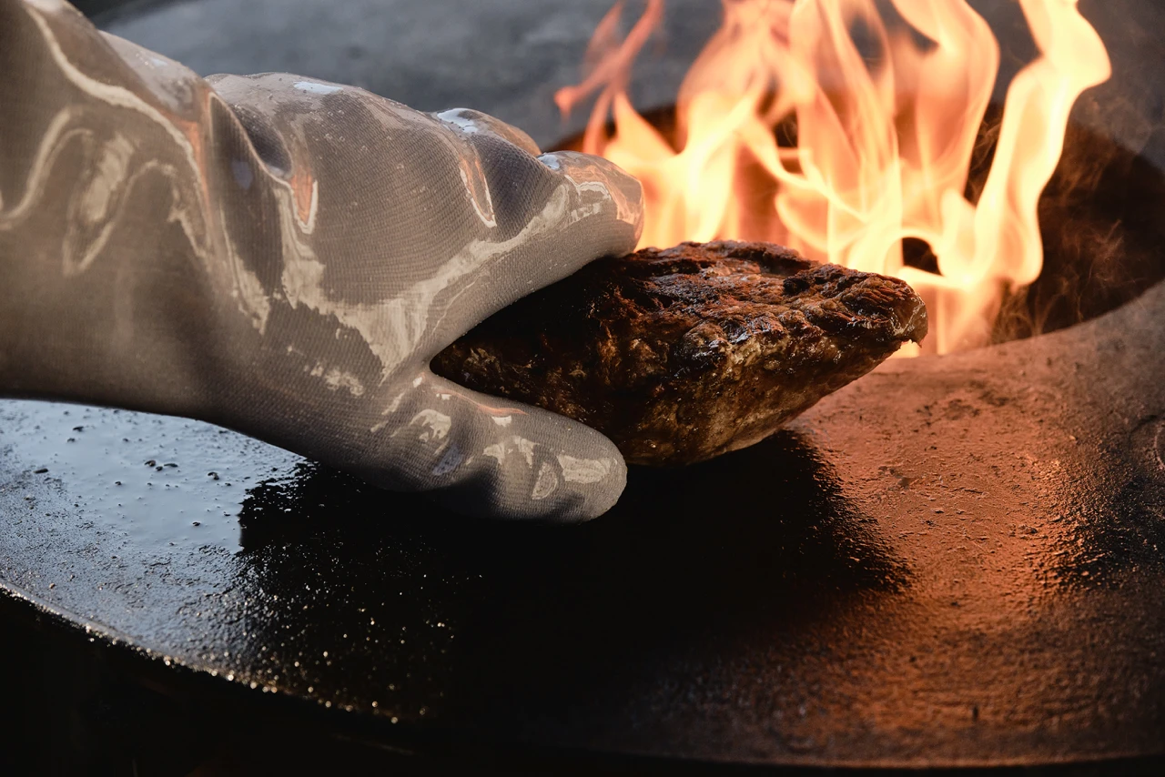 Handschuhe mit Fleisch