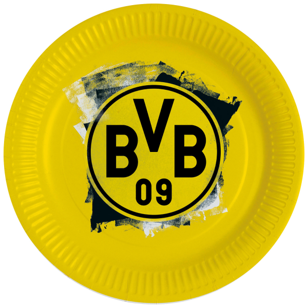 Geschirr: Teller BVB Dortmund Größe: 23 cm