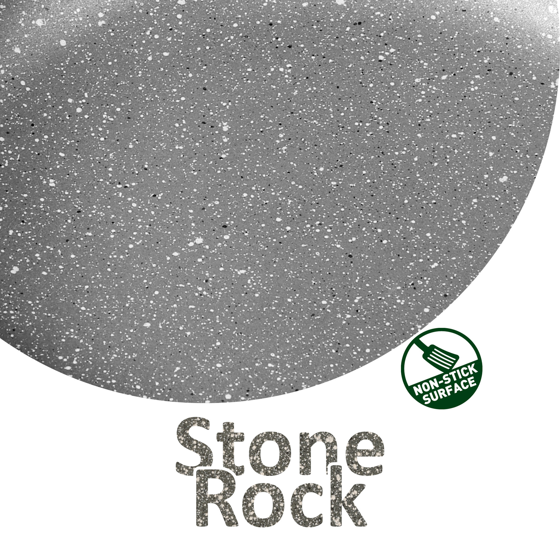 Grauer Topf mit "Stone Rock" Schrift