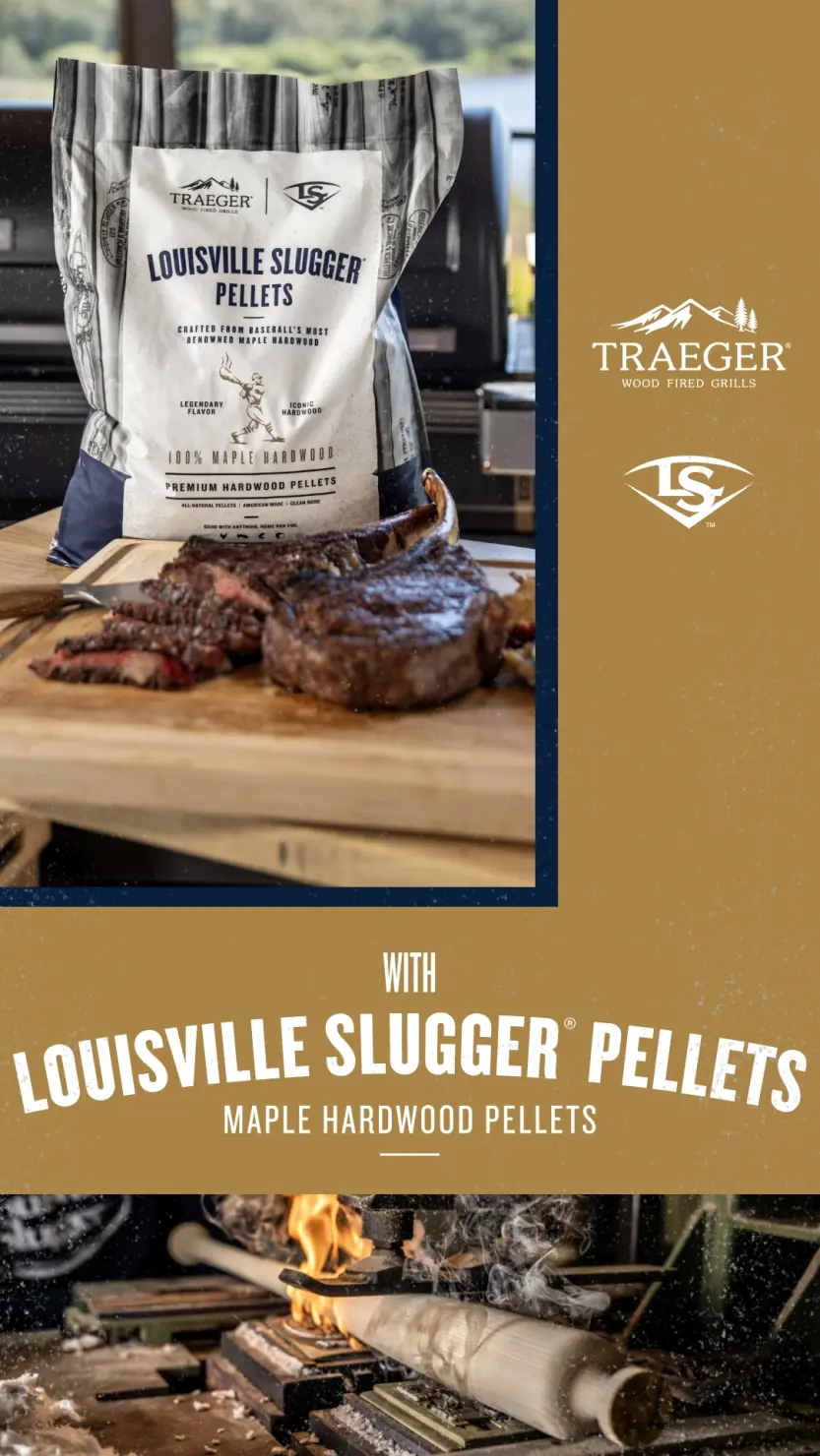 Traeger Louisville Slugger Maple Ahorn Pellets