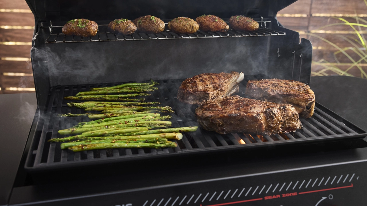 Steak auf dem Gussrost