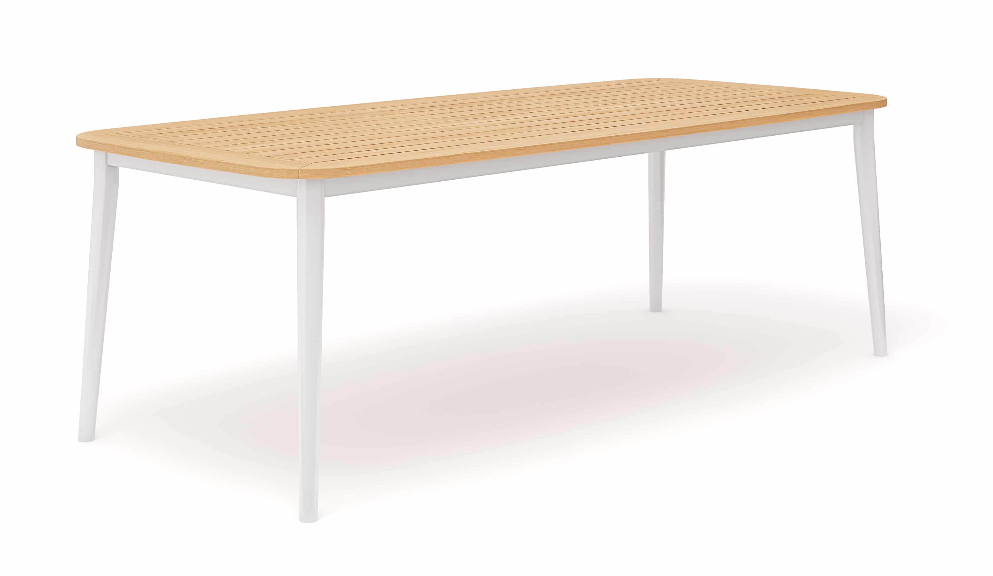 Charlie Tisch Weiß / Teak - 230 cm