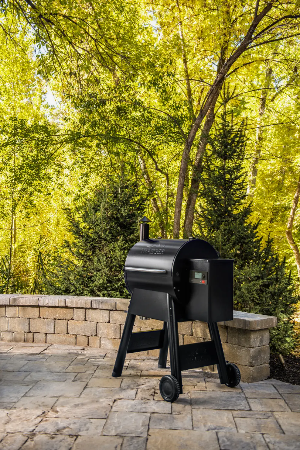 Grill auf der Terrasse