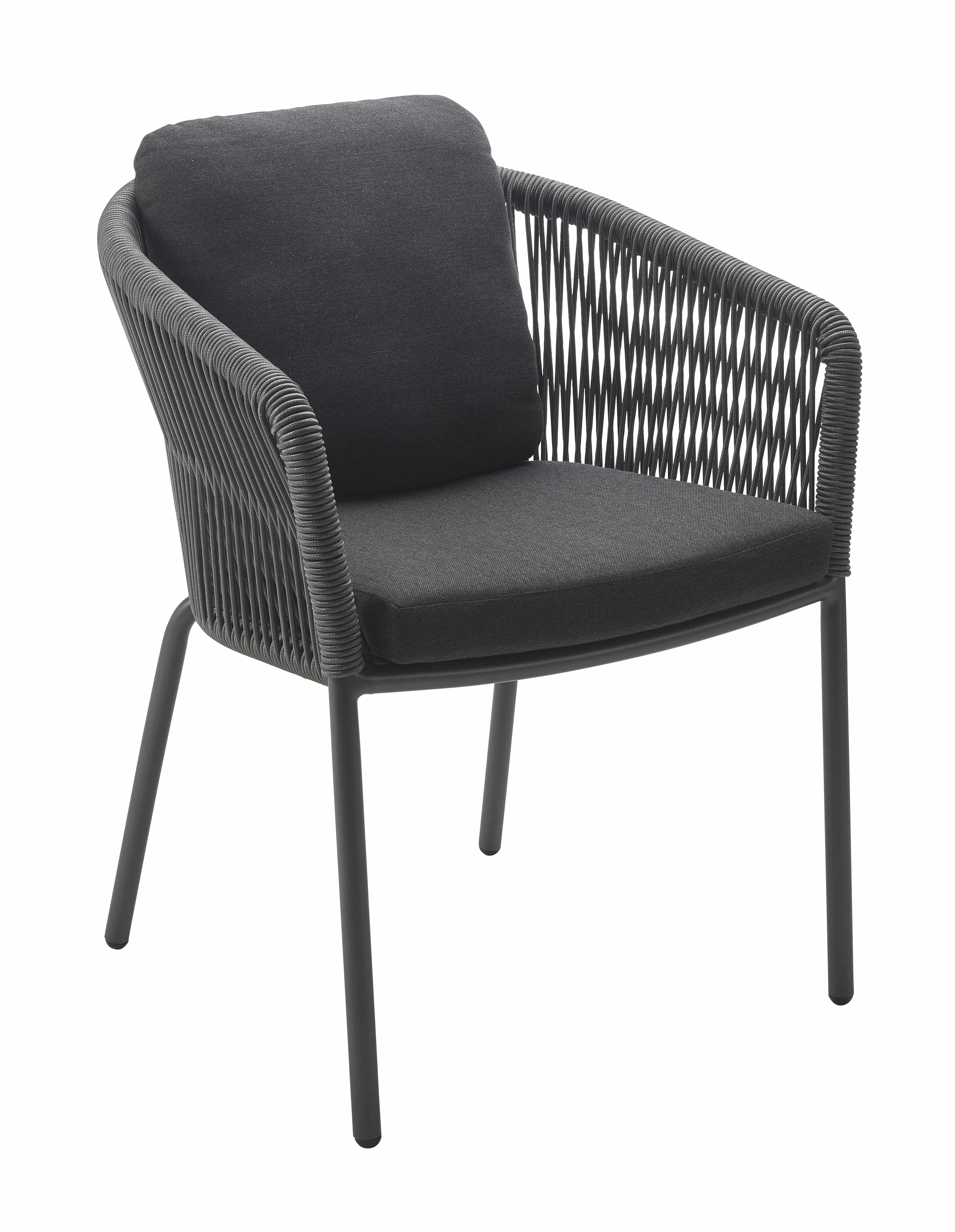 Loop Dining Sessel Anthrazit / Bombay Anthrazit