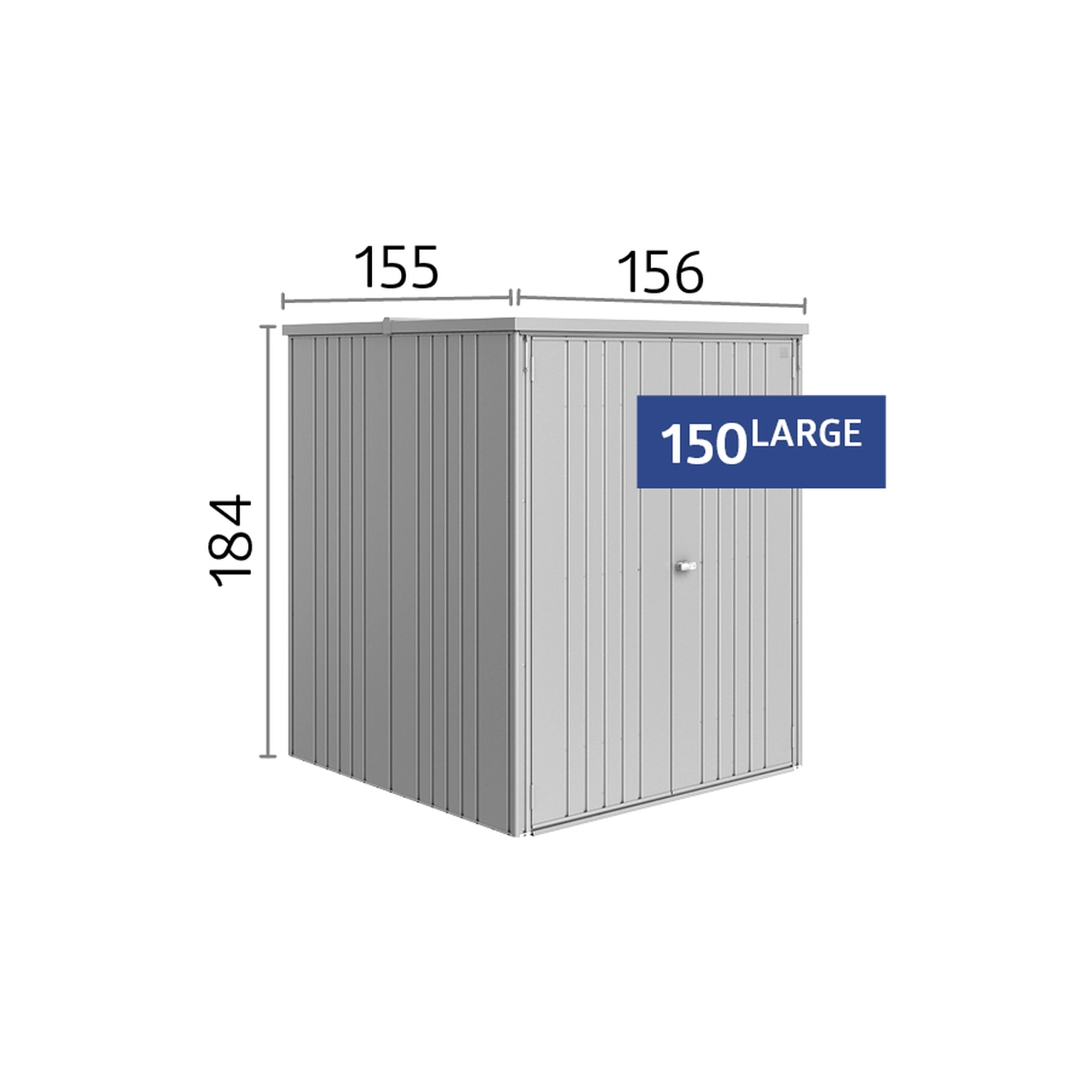 Biohort Gerteschrank 150 LARGE quarzgrau-metallic