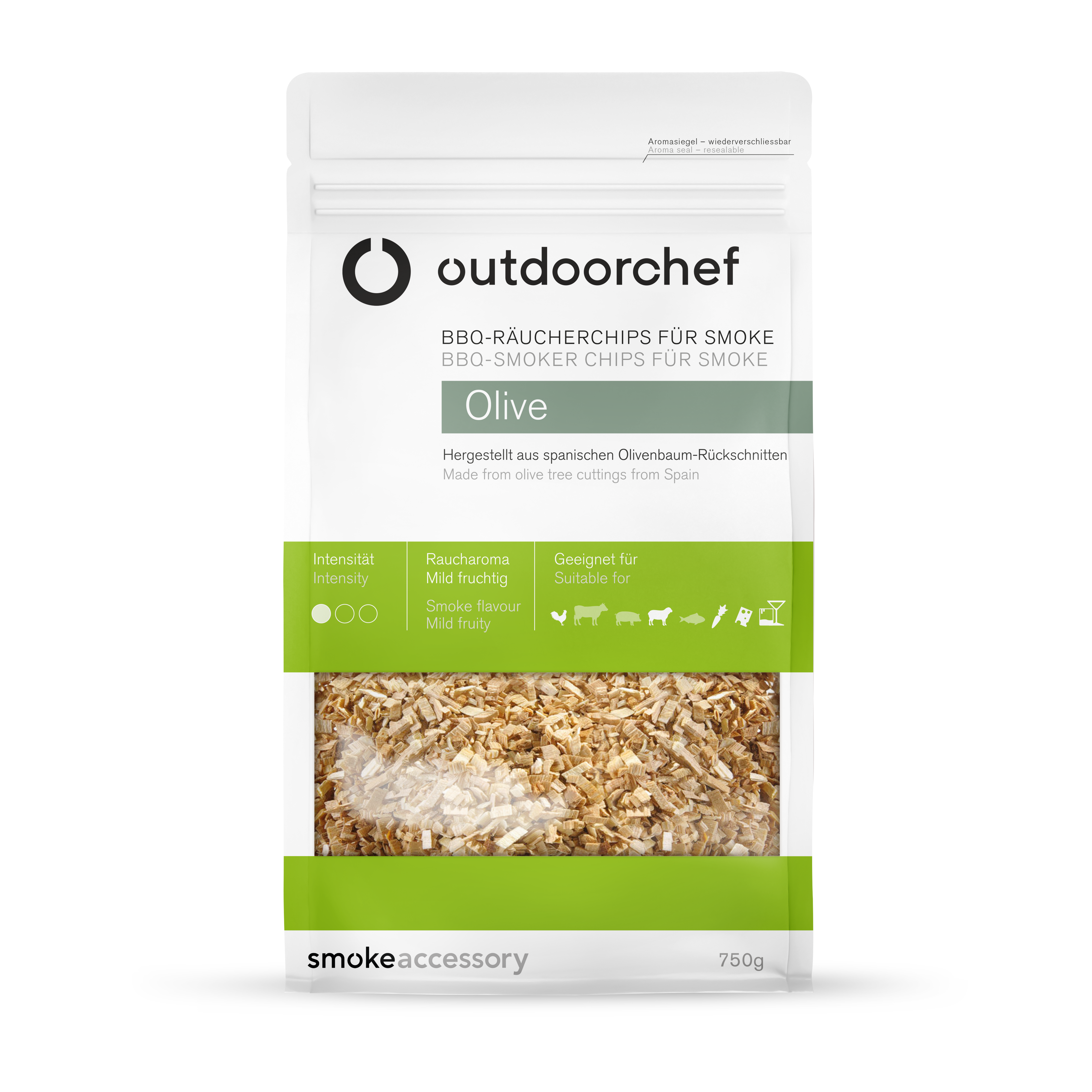 Outdoorchef Räucherchips Olive 750 g 