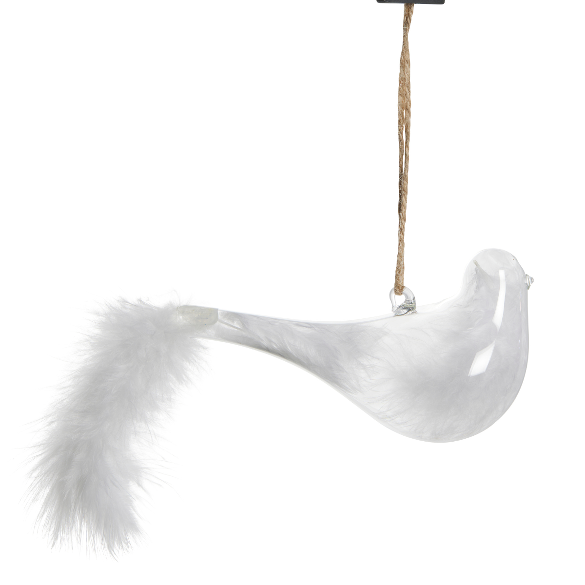 Lene Bjerre Estille Vogel Deko Glas weiß Ostern