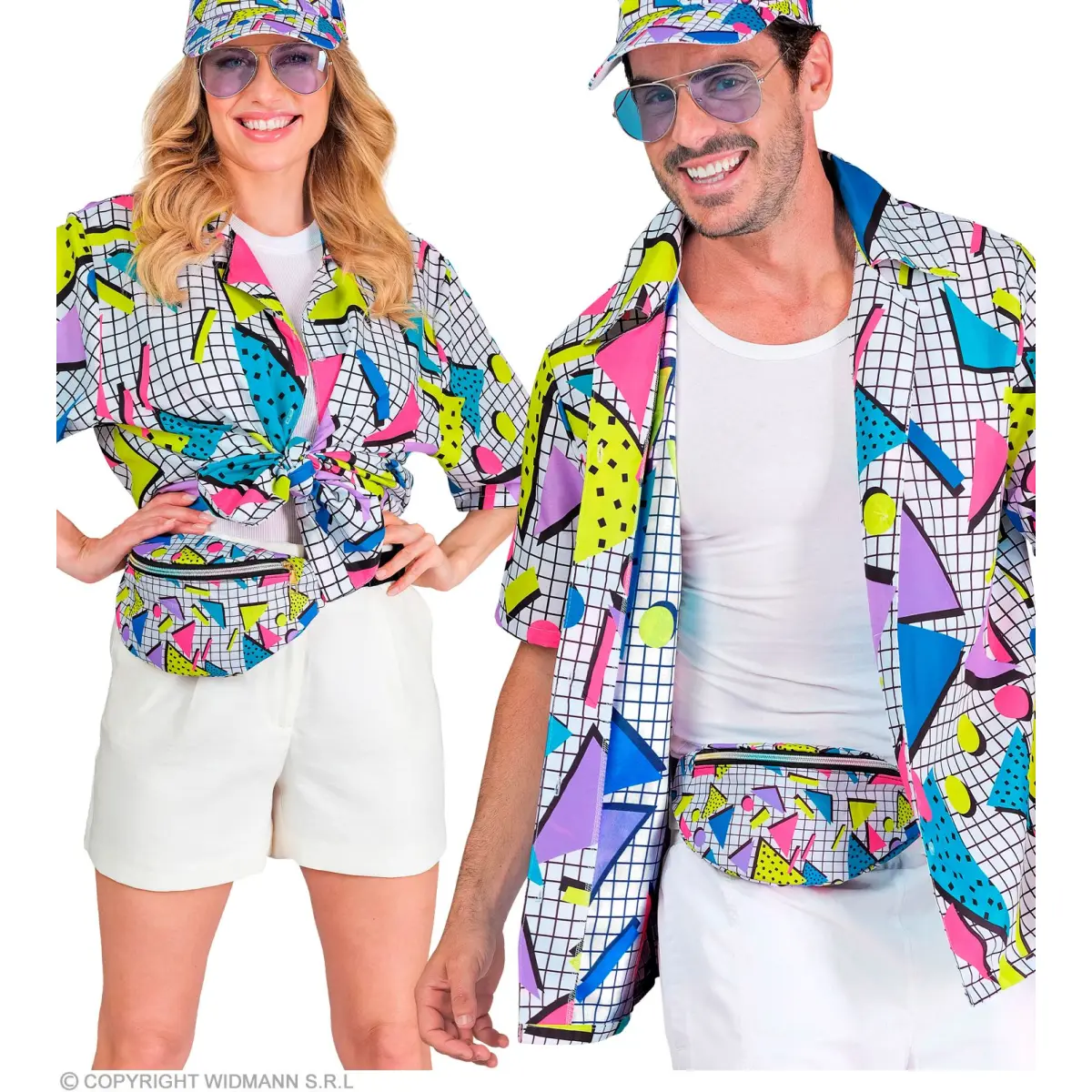 80's Funky Fashion Hemd – Retro-Stil in Größe M/S 