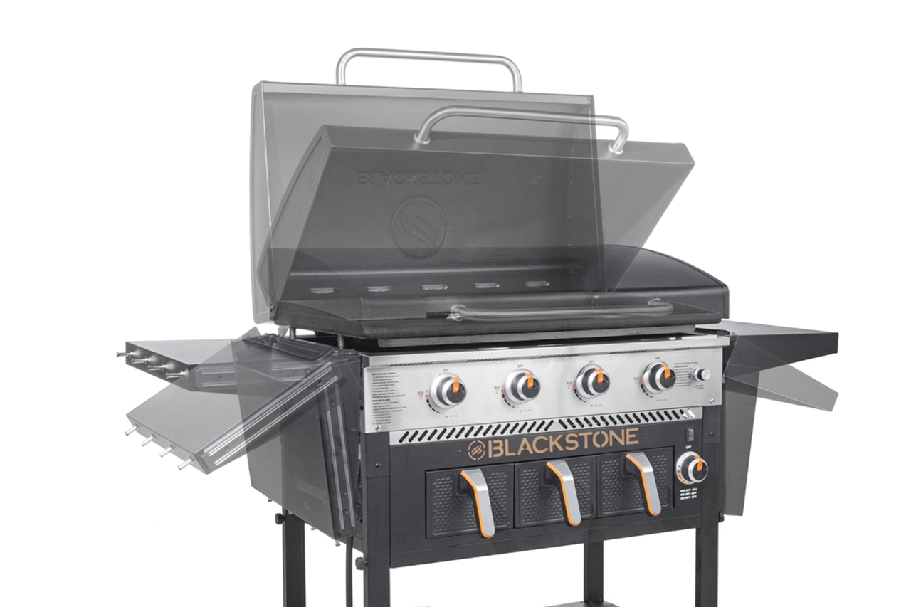 Griddle mit Airfryer Produktfoto Bewegungsfunktionen