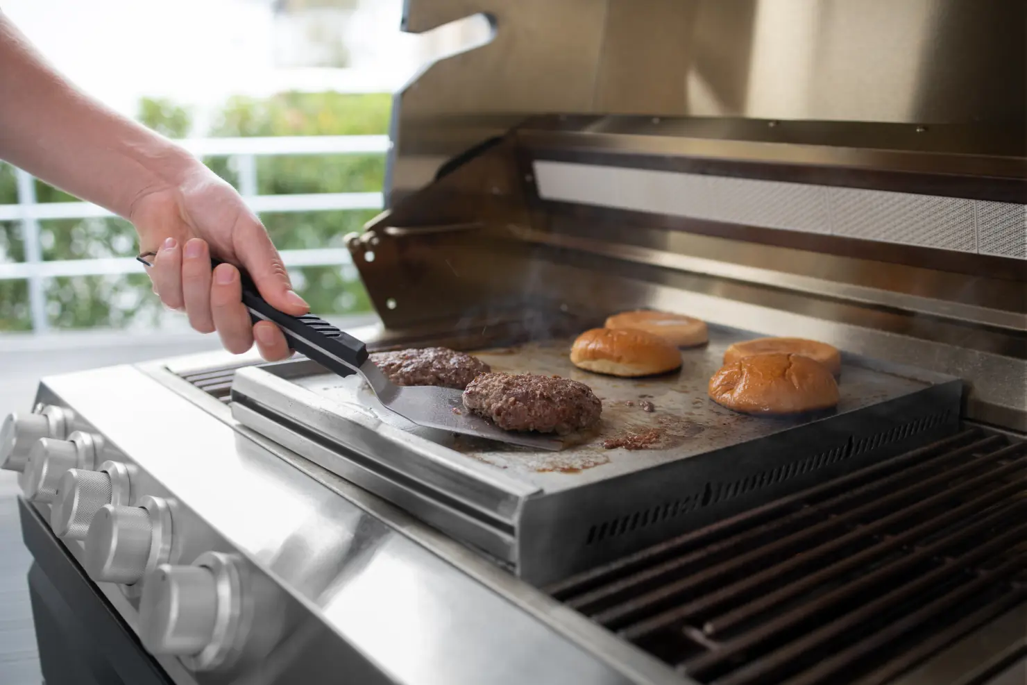 Grill Platte mit Burger