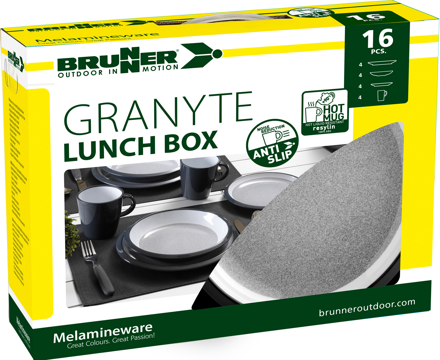 Brunner - Geschirrset "Granyte Lunch Box"  16-teilig