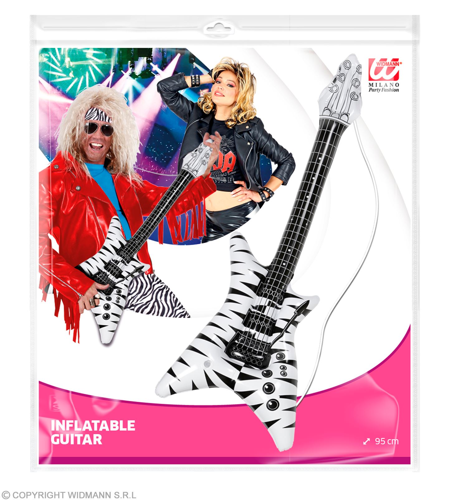 Aufblasbare Gittarre Rockstar  Größe: 95 cm