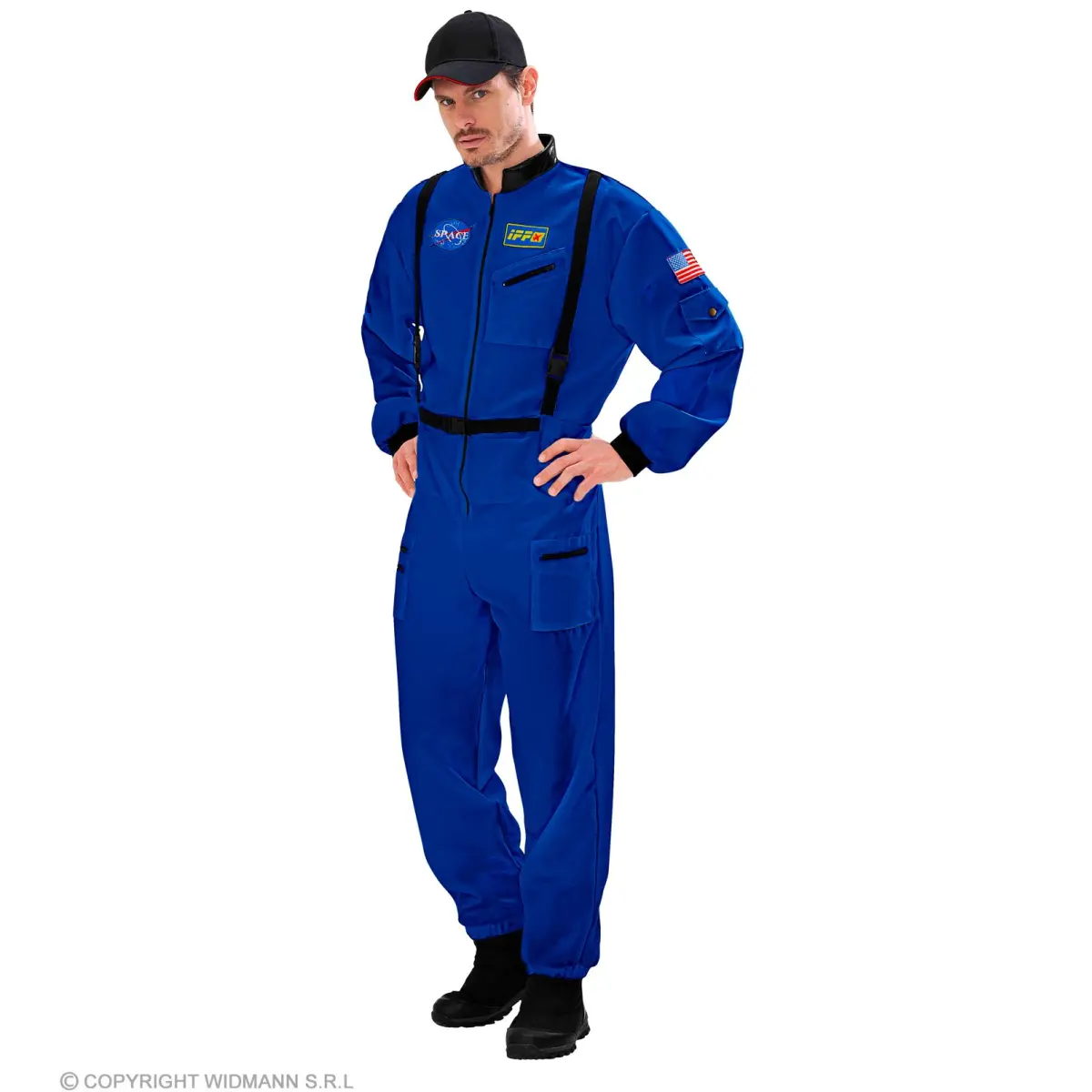 Astronauten-Overall in Blau für Erwachsene