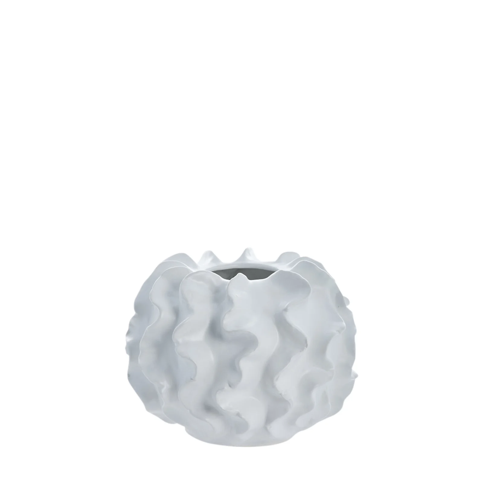 Lene Bjerre Sennia Vase Keramik weiß 29x29x20,5 cm