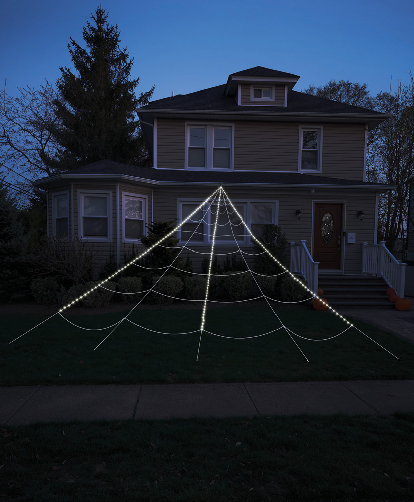 Spinnennetz Garten Light-Up  Grösse 7,3 meter