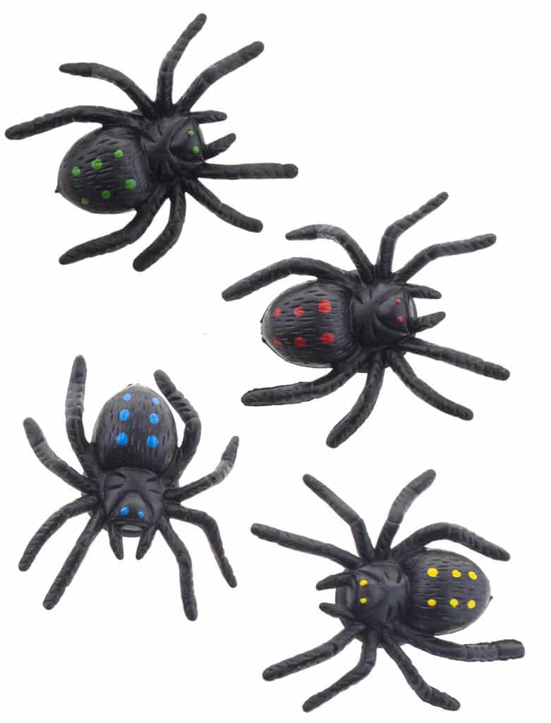 Deko: Spinnen mit Saugnapf, 4 St.
