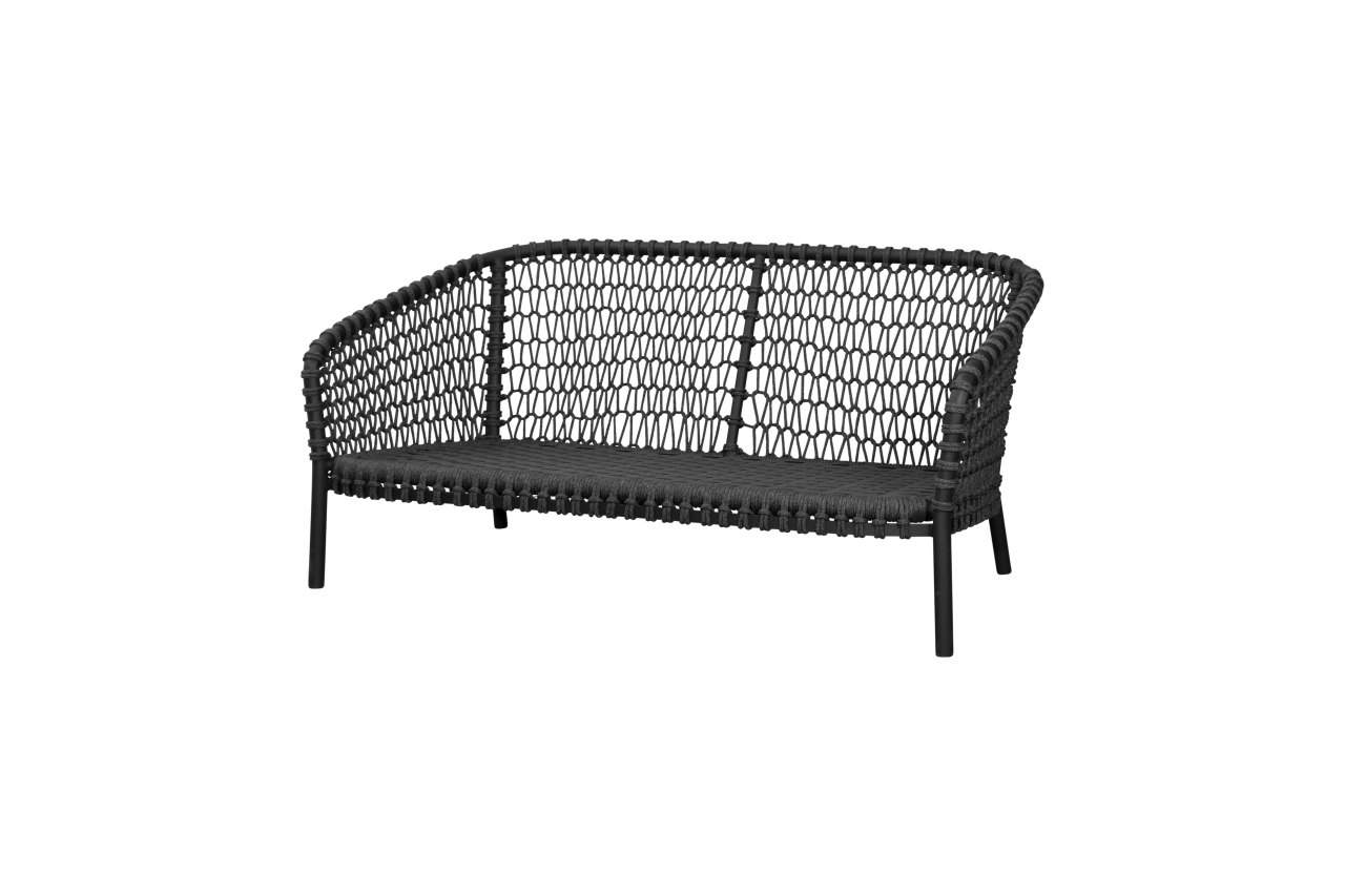 Cane-line Ocean large 2-Sitzer Sofa dark grey