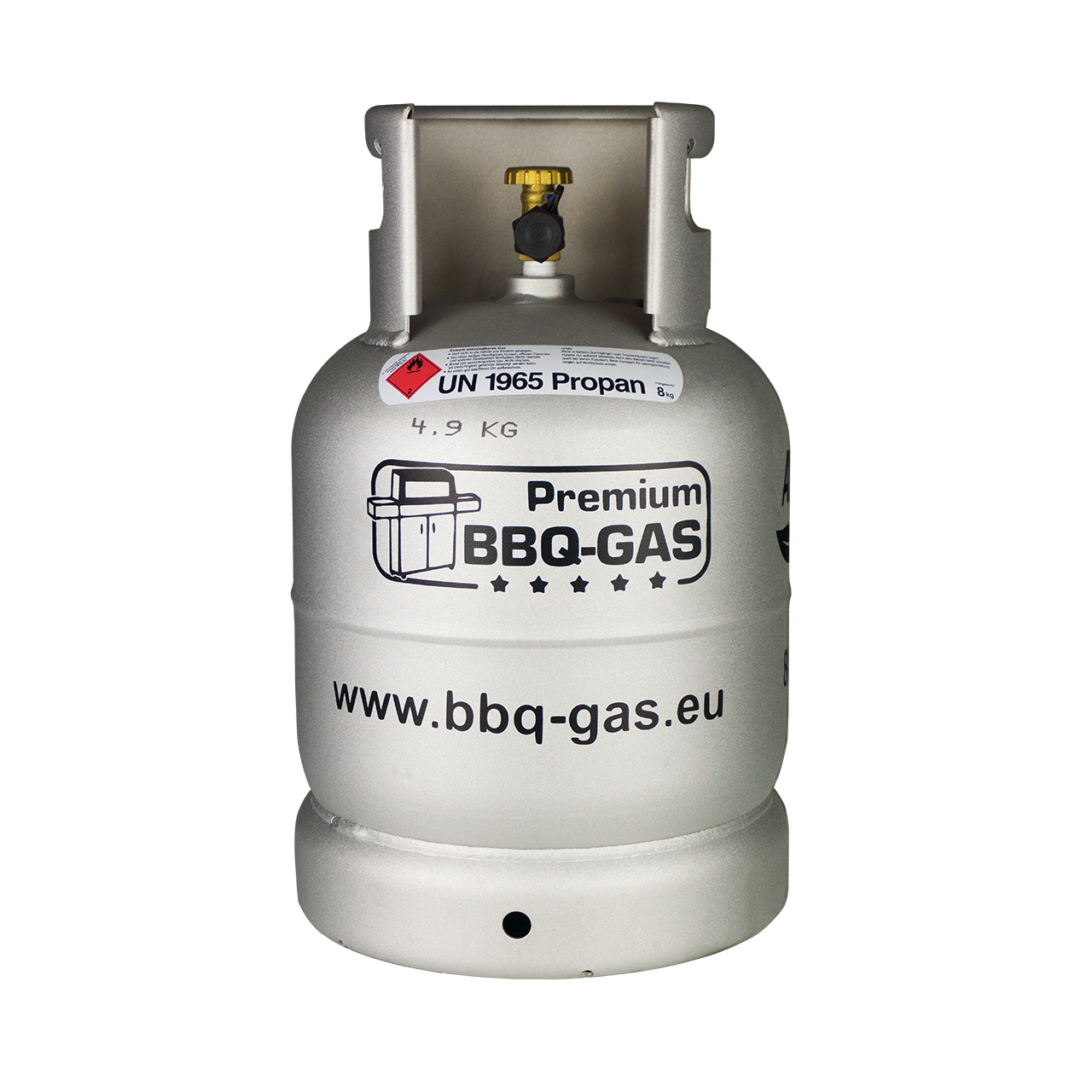 8 kg Premium Alu BBQ-GAS Flasche ungefüllt 