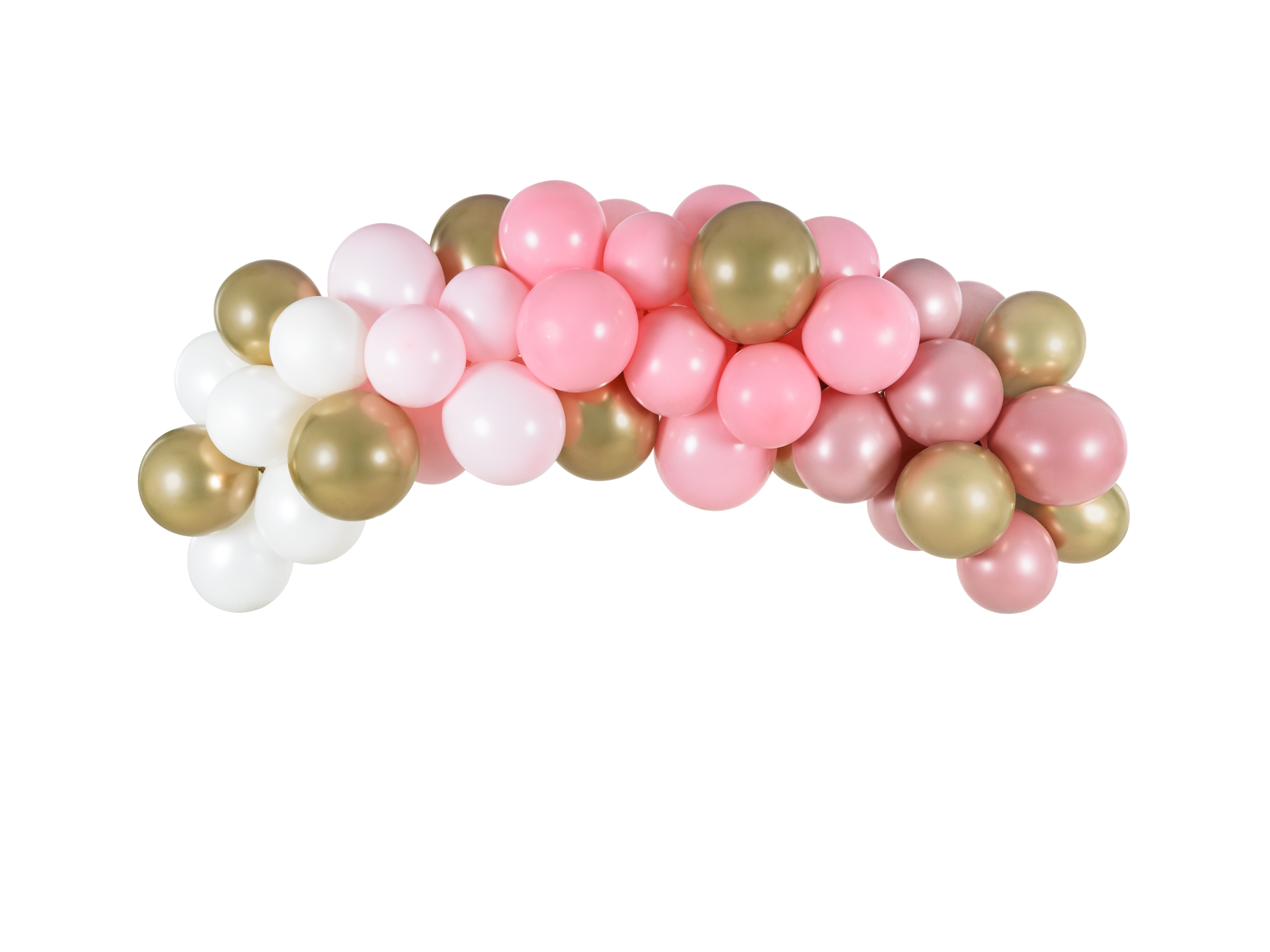 Girlande: Ballons pink  / 1Pak. 60 Stk. 