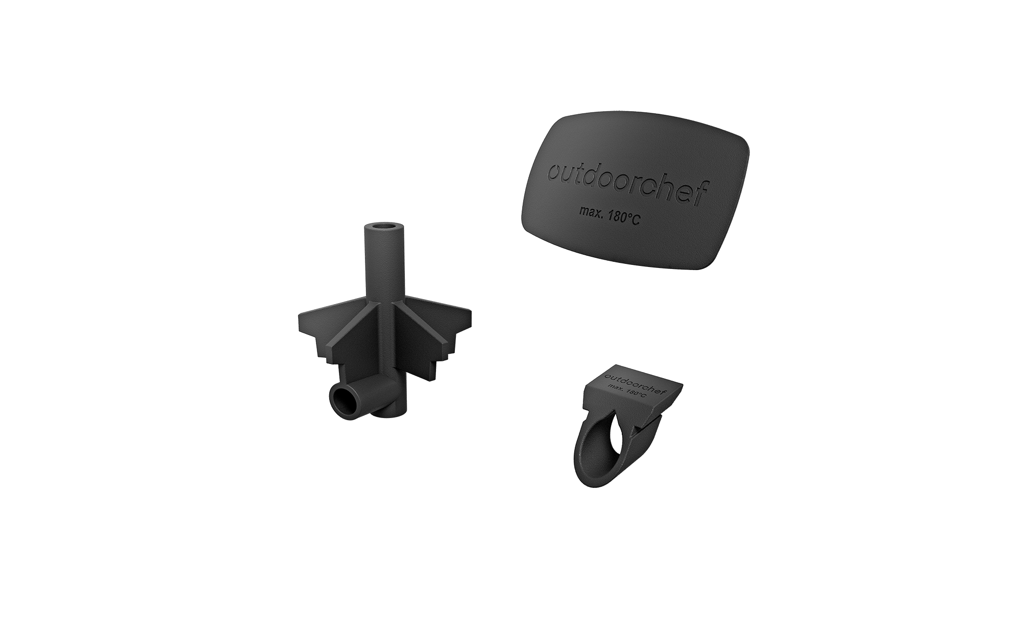 Kugelgrill Adapter Set (Halter, Adapter, Abdeckung) für Smoke Kaltrauchgenerator