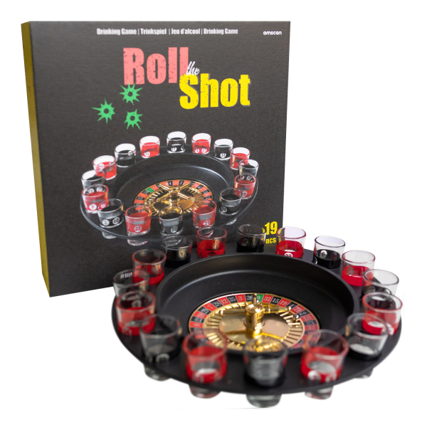 Russisch Roulette, Trinkspiel Set   16 Gläser + 2 Bälle