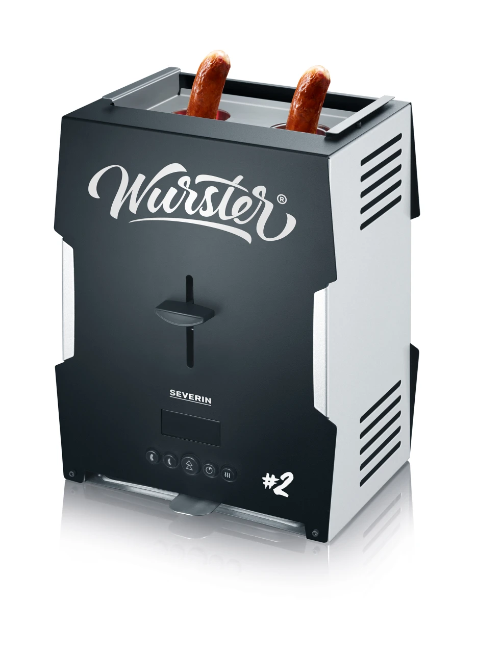 Severin Wurster Bratwurst Toaster Curry Wurst Elektrogrill Tischgrill inkl. 2 Würstchen