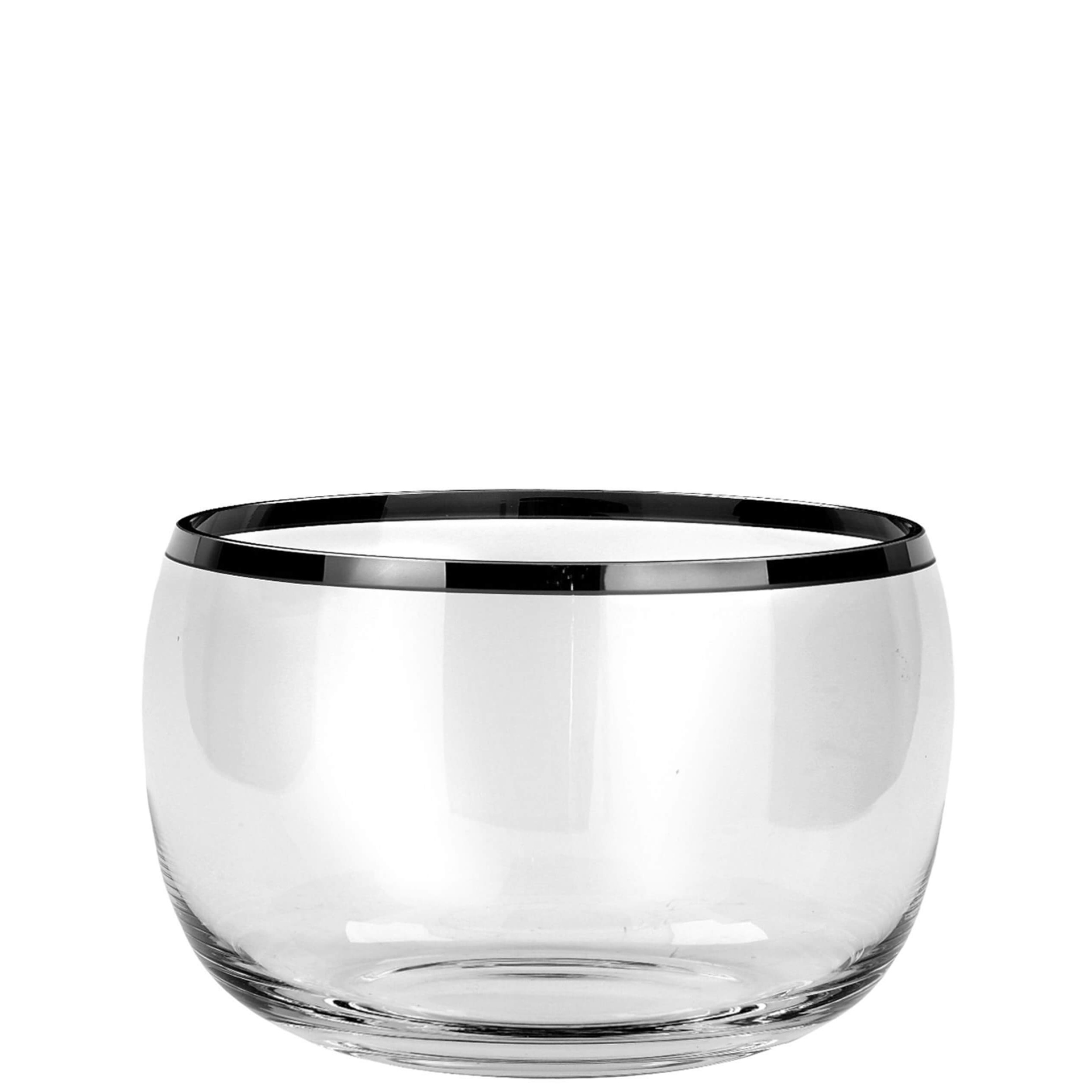 Platinum Glasschale Silber Ø24 H14cm 