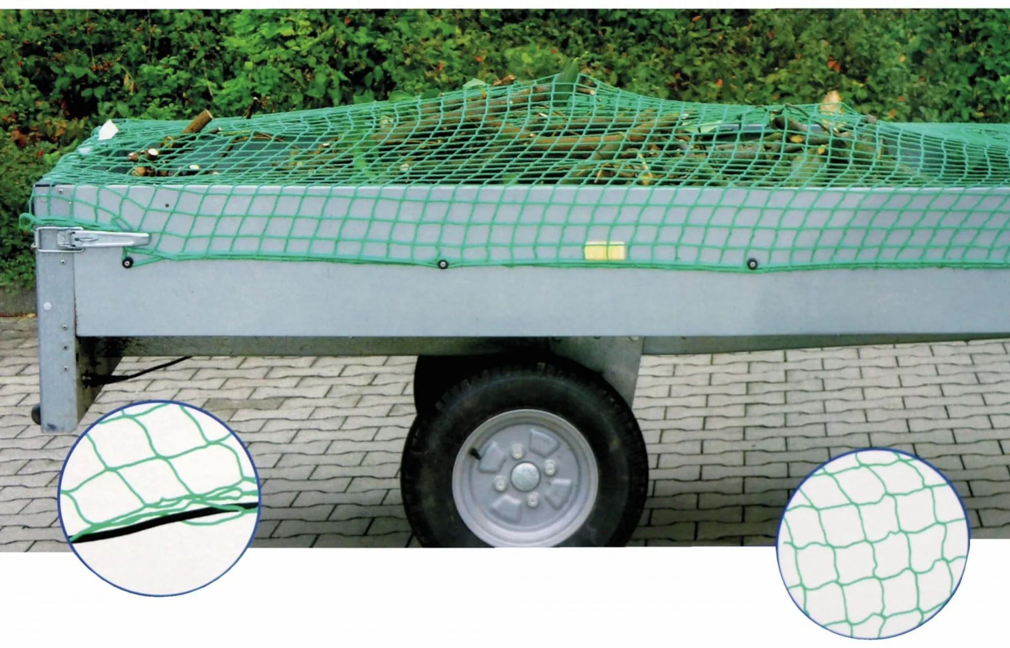 Kinzo Anhängernetz - Sichere Ladung für jeden Transportbedarf in drei Größen