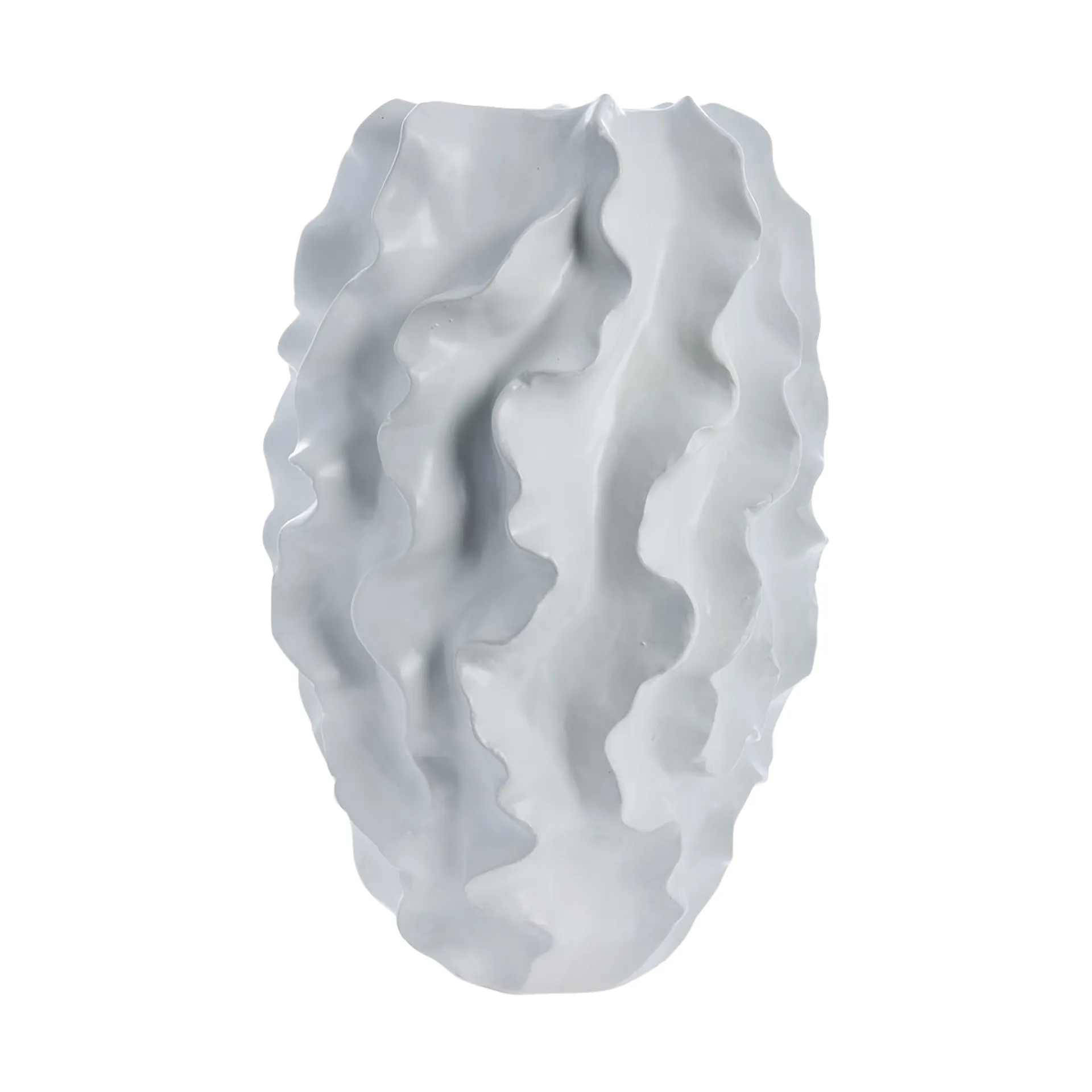 Lene Bjerre Sennia Vase Keramik weiß 33x33x48 cm