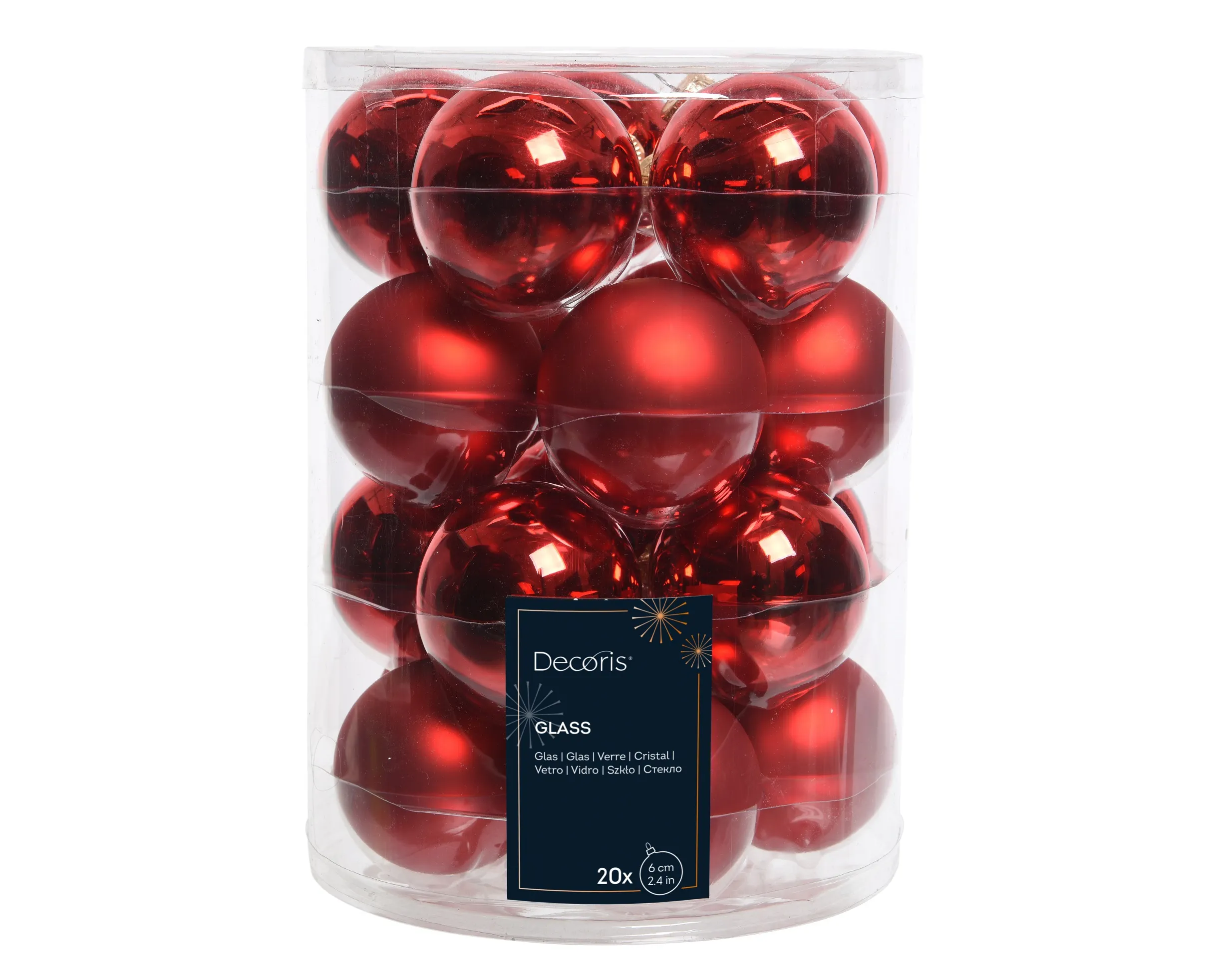 Kaemingk Weihnachtskugel Ø 6 cm 20 stück Rot