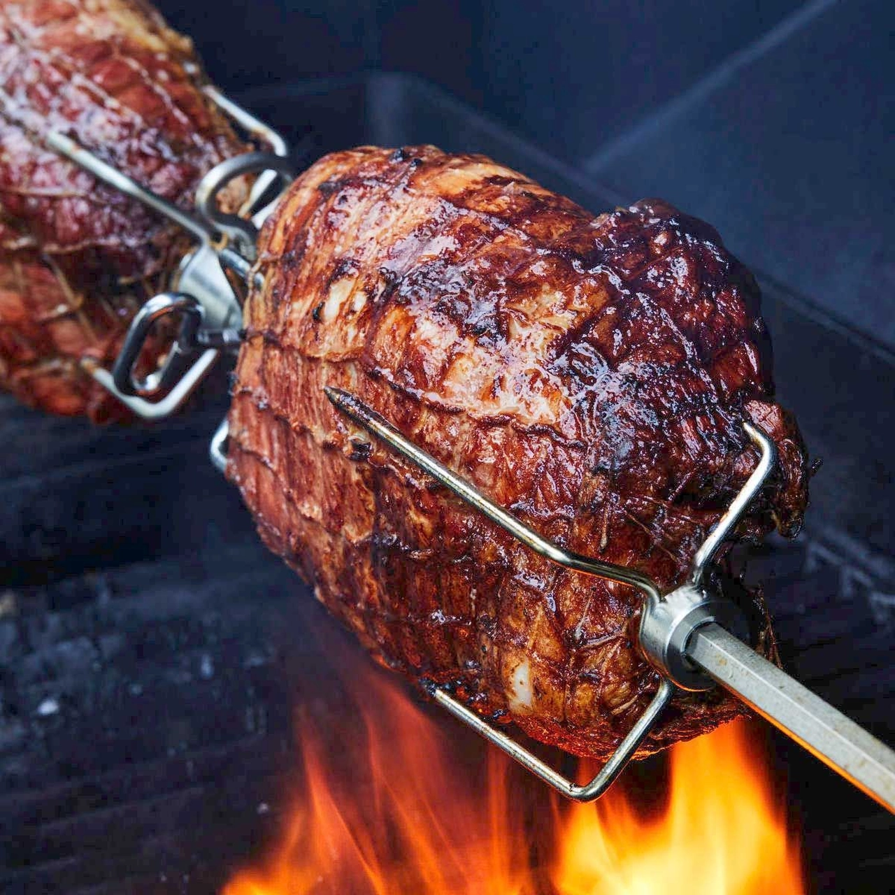 Braten auf dem Spieß