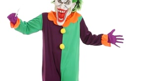 Evil Joker Kostüm Set  mit Maske   Größe: 158
